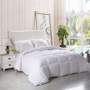 Hàng Châu yintex mùa đông trắng 100% sợi nhỏ mền đơn coverlet <span class=keywords><strong>Comforter</strong></span> với khâu mô hình Polyester Duvet - Product Image 2