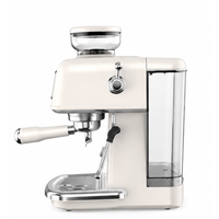 Machine à expresso électrique programmable 19 bars, cafetière 1500W, réservoir d'eau transparent amovible de 1,8L
