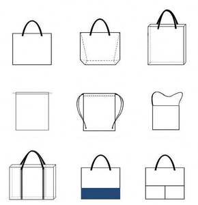 Sacs fourre-tout promotionnels écologiques personnalisés de style classique avec logo imprimé en sérigraphie, couleurs mélangées - Product Image 6