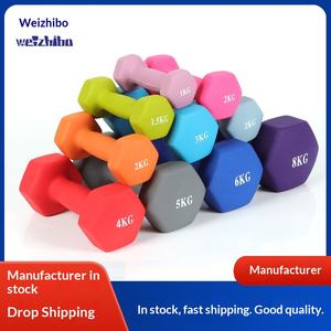 Haltères hexagonaux FamilyExercise <span class=keywords><strong>JTF</strong></span> TR-11 en néoprène pour la salle de sport à domicile, entraînement complet et musculation - Product Image 2