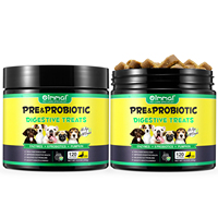 OIMMAL Complément Alimentaire Naturel pour Animaux de Compagnie Friandises pour Chiens Fournisseurs 120 Bouchées Tendres Probiotiques Friandises Digestives pour Chiens et Chats