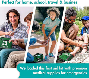 Ensemble de 210 pièces trousse de premiers soins rouge premiers soins pour véhicule de voyage trousse d'aide au camping en plein air - Product Image 6