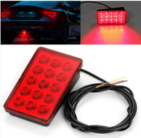 Modification des feux de navigation à LED pour voiture Lèvre arrière Anti-collision arrière Feux arrière clignotants Feux arrière de frein de coffre Feux de croisière