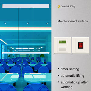 실내 천장 램프 원격 제어 조명 리프터 높이 조절 가능 텔레스코픽 T8 LED 튜브 UV 라이트 - Product Image 4