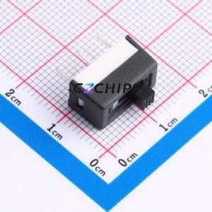 TP606110228 Slide Switch Through hole Component (THT) Switch Rectangle Pin Header PC Pin 14mm 7.7mm - Product Image 1