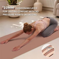 Tapis de yoga en caoutchouc naturel écologique à haute résilience personnalisé, imprimé, épais, TPE, imperméable, antidérapant, tapis de fitness, forme ovale