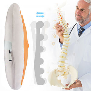 rückenbeschwerden linderung batteriebetrieben reisegleichter ergonomischer lendenwirbelstütze kissen & sitzkissen für bürostuhl - Product Image 2