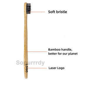 Spazzolino da Denti in Bambù Personalizzato con Logo, Premium Senza BPA, 10 Colori, Setole Morbide, Spazzolino in Legno Naturale Ecologico e Biodegradabile - Product Image 4