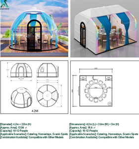 Carpa Burbuja Transparente Prefabricada para Exteriores, Tipo Star Room |   Casa de Reunión para Aficionados al <span class=keywords><strong>Fútbol</strong></span> para Fiestas de Vistre de Partidos de <span class=keywords><strong>Fútbol</strong></span> - Product Image 5