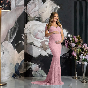 Vestido de Maternidad para Sesión de Fotos, Nuevo Modelo Elegante y Largo para Fiesta, Ropa de Maternidad para Mujeres Embarazadas, Vestido para Sesión de Fotos de Maternidad - Product Image 1