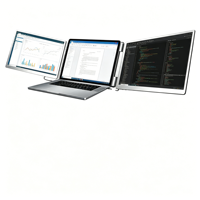 Moniteur portable S7 Triple 16 pouces 1200P IPS LED 120% SRGB Type C USB pour le bureau, les affaires et les jeux