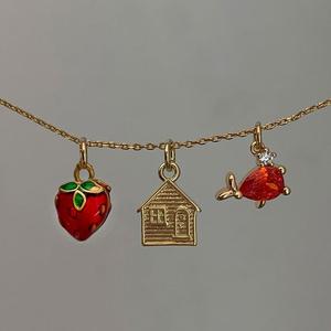 Collier Pendentif Femme en Acier Inoxydable Classique, Motifs Coquillage, Serpent, Patte de Chat, Petit Ours, U, Sabot, Araignée, Goutte d'Eau, Style Européen - Product Image 3