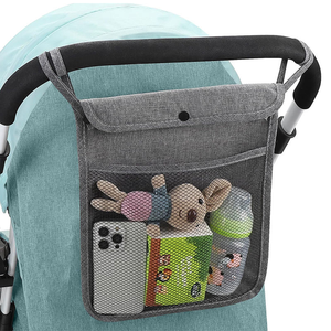 Universal Baby <b>Stroller</b> Organizer Bag Mesh Storage Bag Adjustable <b>Stroller</b> Hanging Bag Organizer for Diaper Bottle Toys Snacks - Product Image 1