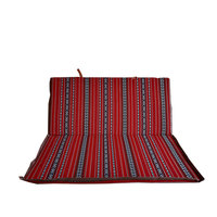 Chaise de sol rembourrée portable pour salon et extérieur, avec support dorsal, cadre métallique et tissu national, pour l'Arabie Saoudite