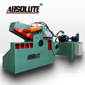 200T Scrap metal shearing machine steel bar iron sheet steel pipe shearing mobile small hydraulic crocodile shearing machine