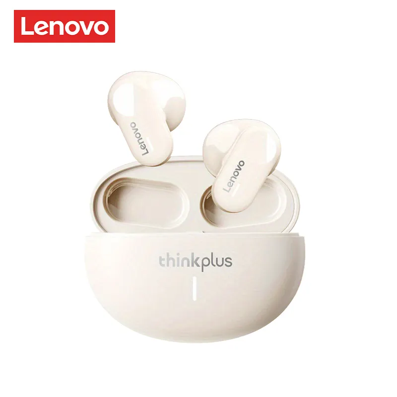 Lenovo- LP19 Earphone nirkabel TWS BT5.3 Headset Stereo asli untuk ponsel headset in-ear