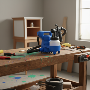 Pistolet de pulvérisation électrique 1 L, 550 W, pour la peinture de meubles domestiques, avec 3 modes de pulvérisation, largeur 180 mm - Product Image 2