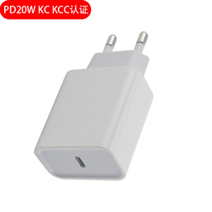 Dual Port 20W PD Fast Charger KCC Certified For Laptop White Plastic <b>Adapter</b> With <b>Type</b> <b>C</b> And Usb A Ports - Product Image 4