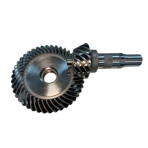 Factory price HKAA CNC Machined Customized Helical Gear Stainless steel spiral bevel gear pinion auto gear welcome drawings