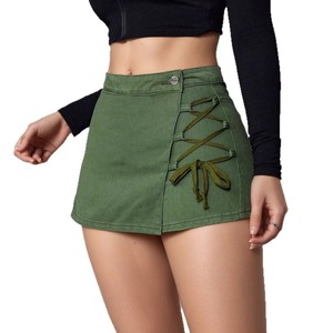 Jupe Courte en Jean Vintage pour Femme 2026, Populaire, avec Doublure Intérieure, Tendance, Polyvalente, Confortable et Décontractée – Vente en Gros - Product Image 2