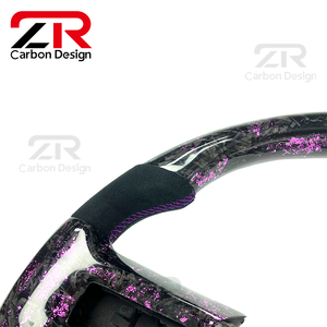 Volante de Carreras LED Personalizado con Fibra de Carbono Forjada, Material Mejorado para Modificación de Automóviles, para <span class=keywords><strong>Ford</strong></span> Mustang GT 2014 <span class=keywords><strong>Shelby</strong></span> - Product Image 5