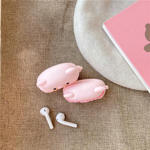 Mode Attrayant Girly Dessin Animé Mignon <span class=keywords><strong>Cochon</strong></span> Rose En Silicone Souple Anti-chute Caisse D'écouteur Pour <span class=keywords><strong>Airpods</strong></span> 1/2 <span class=keywords><strong>Airpods</strong></span> Pro 3 - Product Image 5