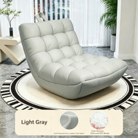 Fauteuil pouf inclinable en tissu, une place, housse amovible, petit fauteuil de salon pour chambre, résistant aux taches, design chenille