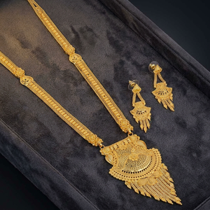 Joyería larga chapada en oro de 14K 18K 24K al por mayor, joyería de diseño tradicional, collares de moda, joyería llena de oro de latón - Product Image 3