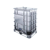 Récipient en vrac Réservoir fourre-tout en métal IBC pour aliments Solvant organique Huile de palme Carburant liquide Transport Équipement chimique
