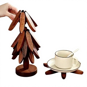 Salvamanteles de Madera Natural para Ollas Calientes, Forma Personalizada, Protector de Mesa Resistente al Calor, 99 Gold Data Luna Ecológico - Product Image 1