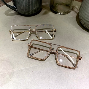 De moda cuadrado transparente gafas de sol de metal marco mujeres de Schott perfecto gafas hombre Marco de gafas <span class=keywords><strong>nerd</strong></span> gafas de claro tonos - Product Image 6