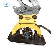 Compacteur hydraulique de plat de compacteur de vibrateur de rendement élevé attachements professionnels de machines d'excavatrice de 3-5 tonnes