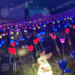 Fantasy Tulip Decorative <b>Light</b> Brightening Outdoor Small Parks Residential Gardens Ip65 Rated Customizable Color Luminous Effect - Product Image 3