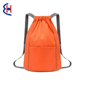 Custom Drawstring Backpacks Large Capacity Shoulder Yoga Bag Waterproof Portable Zipper For Swimming Sports For Yoga Fitness