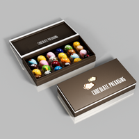 Fabricante personalizado vacío postre caramelo papel cartón embalaje lujo Chocolate regalo conjunto caja de embalaje