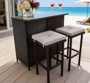Hand-woven <strong>Garden</strong> <strong>Furniture</strong> Set, Outdoor Bar, <strong>Storage</strong>, Outdoor Rattan <strong>Furniture</strong> - Product Image 4