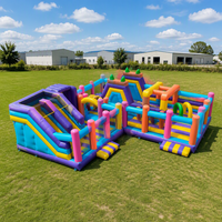 Château gonflable en PVC durable personnalisé, trampoline gonflable géant commercial, aire de jeux de parc d'attractions