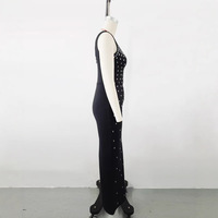 Robe de soirée élégante et tendance MIYING, style resort, ajustée, avec strass, légère et luxueuse, robe bandage