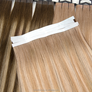 Wholesale Full Pu Skin Weft Russian Human Hair Tape Hair <b>Extension</b> Inject Invisible Skin Weft Tape in Human Hair <b>Extensions</b> - Product Image 4