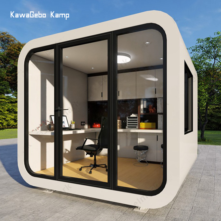 Kawagebo Kamp мини-Роскошные съемные сборные каюты Apple Pods для офиса/Кофейни/мини-арт/мобильный контейнерный дом