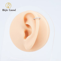Zwo — anneau articulé en acier Zircon cubique, avec charnière, bijou pour le nez et le Piercing, vente en gros