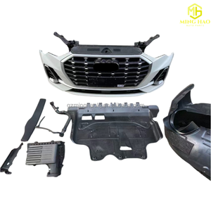 Parachoques delantero con parrilla y radar para Audi Q3 RS3 (2021-2025), kit de carrocería para ensamblaje de panel de radiador y seguro de <span class=keywords><strong>coche</strong></span> - Product Image 4