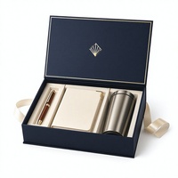 Coffret Cadeau d'Entreprise Personnalisé : Boîte Rigide, Stylo, Carnet à Couverture Rigide, Gobelet en Acier Inoxydable, Cadeaux d'Affaires, Sérigraphie
