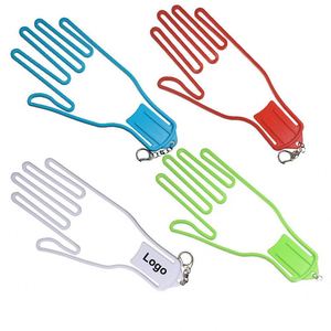 Custom Logo <b>Printed</b> Golf Gloves Holder <b>Rack</b> Dryer Hanger Plastic Stretcher Shaper Tool Bracket - Product Image 1