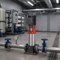 Pompa Air Sentrifugal Multistage Vertikal LVR1-17 1.5kW 120m Head 1.8m3/h 380V Stainless Steel 304 Booster