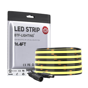 Bande lumineuse COB pour plafond, vente en gros, sans points, blanc chaud 3000K 4000K 6000K, DC12V 24V, noir, FCB, 480Ledsm 528Ledsm, pour escaliers - Product Image 1