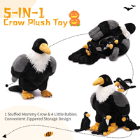 Édition limitée Halloween corbeau géant corbeau animaux en peluche poupée en peluche pour les décorations d'halloween fête décor à la maison fêtes à thème