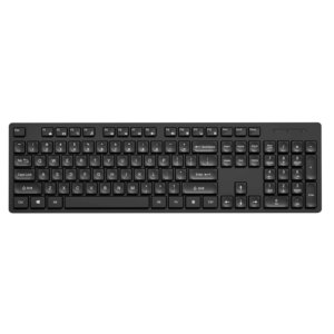 คีย์บอร์ดไร้สาย <span class=keywords><strong>QWERTY</strong></span> แบบบางเฉียบ USB 2.0เดสก์ท็อปแบบปลั๊กแอนด์เพลย์ - Product Image 1
