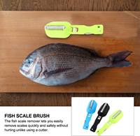 Outil de nettoyage rapide pour écailler le poisson, couteau de cuisine facile à utiliser avec grattoir spécial pour écailles