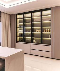 Étagères de bibliothèque en panneaux de bois mélaminé modernes, design contemporain, meubles écologiques et durables pour les armoires de salon - Product Image 1